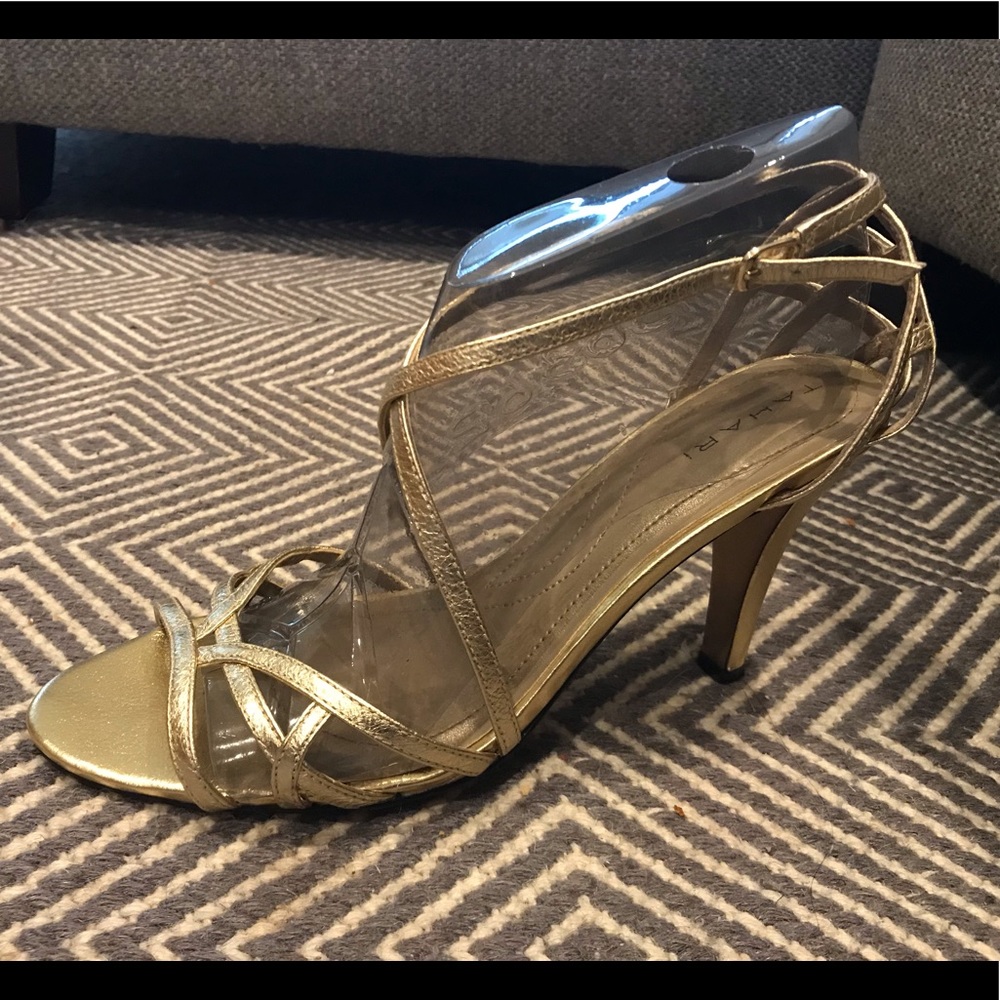 Tahari Gold Donato Heels
